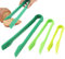Pinzas de silicona de 3 piezas, pinzas de plástico multifuncionales para alimentos, utensilios de cocina antiadherentes para hornear, juego de herramientas para servir carne, ensaladas, antipasti