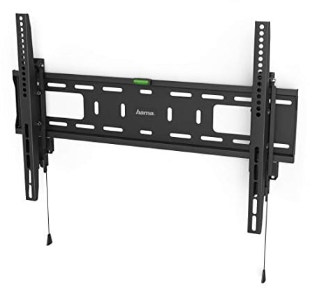 Hama TV Wandhalterung flach, fest (TV Halterung für große Fernseher 37-80 Zoll, Fernsehhalterung mit Diebstahlschutz, ideal für den gewerblichen Bereich, max 50kg, Wandabstand 6,7cm, VESA bis 600x400)