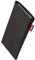 fitBAG Beat Schwarz Handytasche für Apple iPhone 12 / iPhone 12 Pro/iPhone 13 / iPhone 13 Pro Tasche aus Echtleder Nappa mit Microfaserinnenfutter | Hülle mit Reinigungsfunktion | Made in Germany