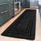 PHP Anti Slip Hallway Carpet Runner Rug, 60 x 220 cm Non-Slip Gel Back Door Runners Rug, Washable Long Enterway Anti Slip Rugs for Living Room and Hallway - Black