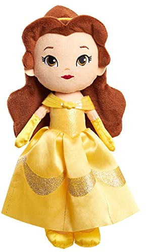 Just Play Disney Prinzessin So Sweet Plüsch Belle in gelbem Kleid, 30,5 cm Plüschtier, Die Schöne und das Biest
