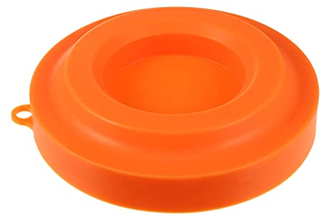 Cabilock Suministros De Cocina Soporte de Silicona para Tapa de Accesorios para Tapa de Alimentos Soporte para Freidora de Aire Cocina Hogar Naranja