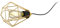 EGLO Tischlampe Tarbes, 1 flammige Tischleuchte, Nachttischlampe aus Metall in Messing-Gebürstet, Wohnzimmerlampe, Lampe mit Schalter, E27 Fassung