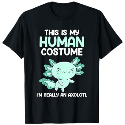 Axolotl im Menschen Kostüm Axolotl T-Shirt
