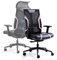 Dowinx Sedia da Ufficio con Braccioli 3D, Poggiatesta per Sedie da Scrivania in Rete, Sedia Ergonomica con Supporto Lombare, Girevole Sedia per Casa da Gioco Nero Rosa