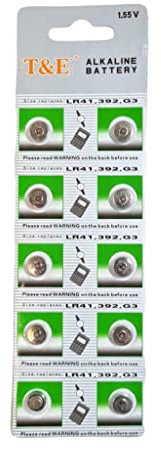 ARMERIAONLINE SINCE 1999 10 Batteria Batterie a Bottone LR41 per Telecomando Auto Orologio a Lito 1.55 v