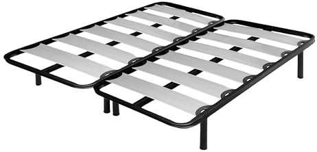 Miroytengo Somier XL balda Ancha 180x190 cm Tubo 40x30 mm con Refuerzo Central Cama Matrimonio Descanso (Patas Incluidas)