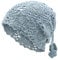 ZLYC Damen Mz-bn2021hh Beanie-Mütze, Pferdeschwanz, Blau, Einheitsgröße