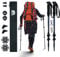Underwood Aggregator Nordic Walking Stick für Damen und Herren, Teleskop 2 Stück Wanderstöcke für Trekking, Aluminium Wanderstock, 60-135 cm Trekkingstöcke für Kinder, Adult, Verstellbar Wanderstöcke