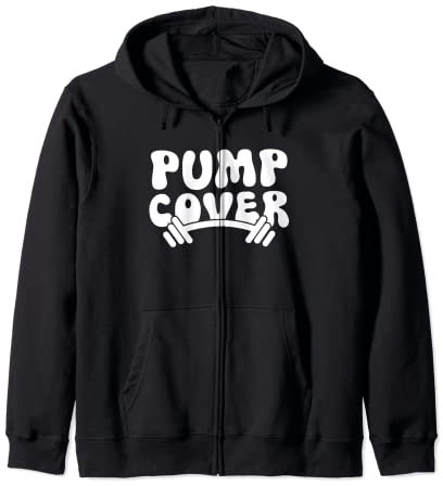 Groovy Pump Cover Oversized Gym Workout Lifting Zip Hoodie