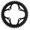 Prowheel Fahrrad Runde Kettenblatt 104BCD 42T/44T/46T/48T Schwarzes Kettenblatt für 6-12 Speed MTB E-Bike Elektrofahrrad (46T)