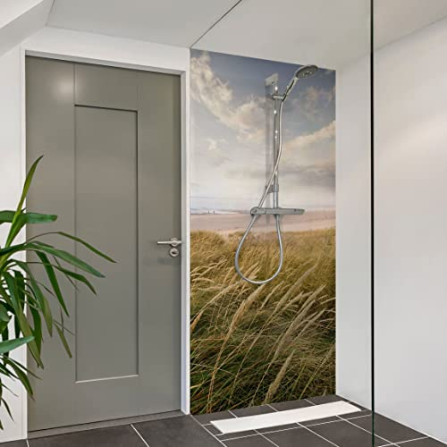 Bilderwelten Duschrückwand Folie 200x90 cm Dünentraum Bad-Rückwand Motiv fugenlose Wandverkleidung Dusche