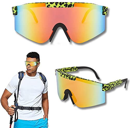 Lunette de Soleil Sport Polarisée, Lunettes de Cyclisme Vélo Polarisées, MTB Lunettes, Cyclisme Lunettes de Soleil, UV400 Lunettes de Sport Polarisées pour Hommes Femmes, Vélo Pêche Course Conduite