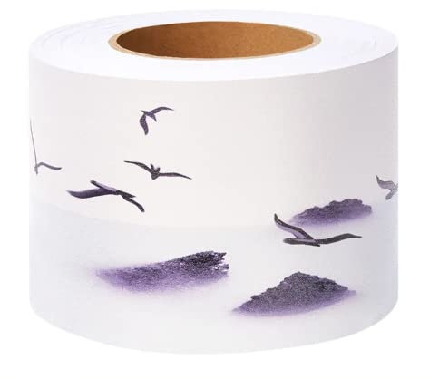 Bordüre selbstklebend Gans 10 cm x 500 cm zum Aufkleben für Wohnzimmer Küche Badezimmer Tapetenrahmen Abnehmbare Wasserdicht Bodenleiste Verdicken PVC Dekorative Bordüre