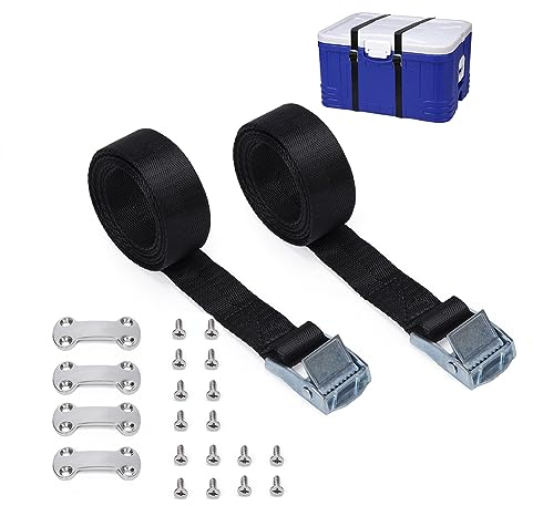 Creperture 22 Stück Spanngurte für Boote, Kühler, Spannschnalle, Zurrgurt, Yacht-Zubehör für Kajak, Boot, Auto, Gepäck, Ladung