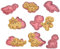 HIMKI Ausstechformen Kinder 3D Cookies Cutter Set, 8-/10-teilig DIY Keksausstecher Plätzchenformen mit mehr Mustern für Weihnachten Halloween Ostern Geburtstag Kinderparty usw (8pcs-Dinosaurier)
