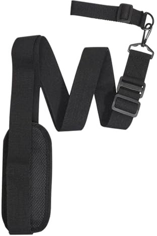 Rhinenet Strimmer Harness Grass Trimmer Shoulder Straps Mower Harness Strap Universal Trimmer Strap Brush Cutter Harness Belt Adjustable Shoulder Strap for Most Brush Cutter Strummer (Black)