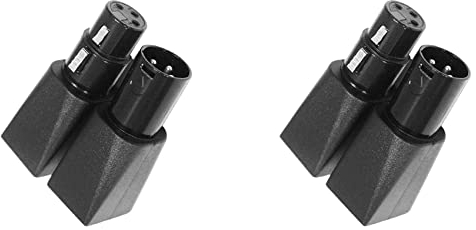 Niniang DMX-Anschluss auf RJ45 RJ45 Ethernet auf 3 Pin XLR DMX Adapter-Sets weiblich und männlich (3-polig, 2 Paar)