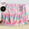 Bibykivn Einhorn Decke Kuscheldecke Kinder - Decke Leuchtet im Dunkeln, Flauschig Kinderdecken, Sofadecke für 1-10 Jährige Mädchen und Jungen, Weiche Wohndecke für Geschenk (Farbig, 150 x 200cm)