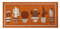 Tappeto Cucina In Ciniglia Passatoia Multiuso Ingresso Corridoio Antiscivolo Prodotto Italiano Disegni Piazzati Cotone Varie Misure Lavabile In Lavatrice - Cactus Ruggine - 57x85 cm