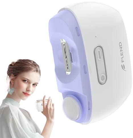 Electric Nail Clippers, 2-in-1 Cutting and Polishing Automatic Nail Clipper, 2 Speed Wireless Charging Electric Nail Trimmer, Electric Nail Cutter Safe for Babies, Kids, Adults, Seniors