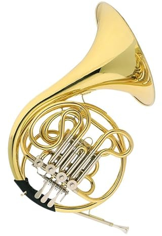 Anfänger Waldhorn Waldhorn Vier-Tasten-Doppelhorn Lack Waldhorn F/Bb Melodie Band Bühnenauftritt Instrument
