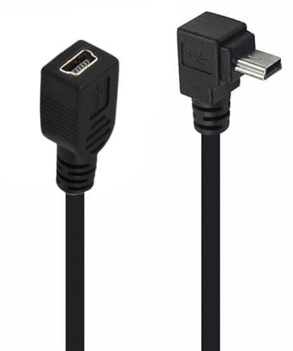 innov8 Mini USB 2.0 Type-B Male to Female Extension Cable 0.25m (Up Angle)