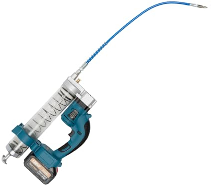 Konfiur 560W Batteriebetriebene Fettpresse, 23000r/Min Akku Fettpresse Set mit 12000 Psi Schläuche, Variable Geschwindigkeit Trigger, Elektrische Fettpresse mit 2 Akkus und Ladegerät