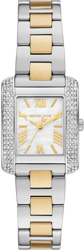 Michael Kors Montre Emery pour Femme, 22mm Mouvement à Quartz Trois Aiguilles avec Bracelet en Acier Inoxydable