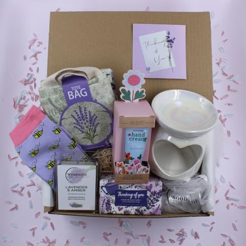 Woodside Home Living Thinking of You - Lavender Treat Box Gift Hamper | Friend | Gift Idea