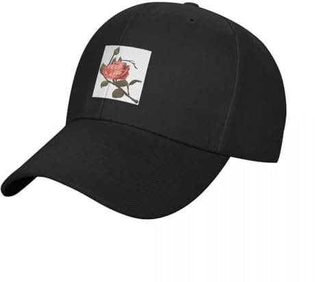 Basecap Unisex, Designs Baseball Cap Herren und Damen, Einstellbare Kappe mit Schirm, Sonnenschutz Baseballkappe für Outdoor Running Tennis Golf Reise Black