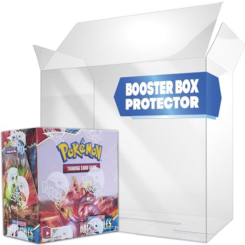 Fanatiko Pack de 10 Protection Booster Pokemon Gold – Protection Display PKMN 0,5 mm avec Protection UV | Lot de Protections pour Boite Pokemon et Boîte de Booster PKMN