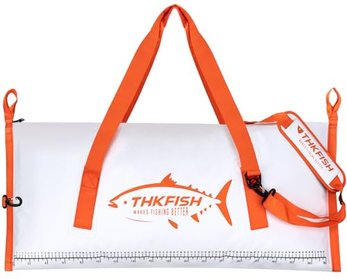 THKFISH Isolierte Fisch-Kühltasche, 101,6 x 40,6 cm, Fisch-Tötungsbeutel für gefangene Fische, tragbare wasserdichte isolierte Angeltaschen, hält Eis kalt über 24 Stunden