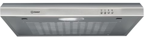 Franza Cappa da incasso per Indesit ISLT 65 LS X compatta, elegante e realizzata in acciaio inox da 60 cm. sia filtrante che aspirante - 3 velocità selezionabili - altezza di soli 7,7 cm.