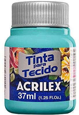 Acrilex, 577 Tinta para Tejido, Turquesa 37ml