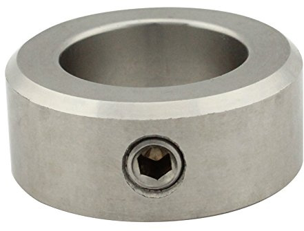 Stellringe für Welle/Achse - Innen-Ø = 12 mm [A12] - (10 Stück) - DIN 705 Form A - mit Gewindestift (DIN 914, mit Spitze) - Edelstahl A2 (V2A) - SC705 | SC-Normteile
