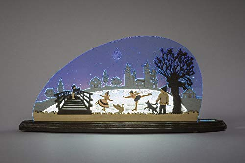 Weigla Günter Gläser Leuchtenherstellung Motivleuchte Eiszauber (L/H/T): 47,0 cm x 22,2 cm x 8,2 cm NEU Lichterbogen Lichterspitze Schwibbogen Leuchter