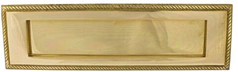 TSS Georgian Sprung Letter Plate 10x3 Brass