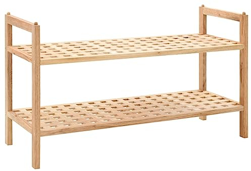 vidaXL Massives Walnussholz Schuhregal 69x26x40 cm Schuhständer Schuhablage