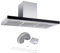Cookology LINT1001SS 100cm Linear Chimney Cooker Hood Extractor Fan, 750m/3 per hour with 3 Speed Settings, LED Lights and Touch Control Panel with Ducting Kit - Stainless Steel