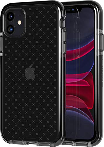tech21 Evo Check Phone Case for iPhone 11 Pro with 3.6m Drop Protection, Smokey/Black