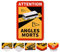 reflecto Hinweisschild ‚Angles Morts‘ | 5 Anbringungsarten | LKW oder Bus-Motiv | entspricht RAL-Vorgaben | 250 x 170mm | ablösbar, magnetisch | Wohnmobil (Bus-Motiv, selbsthaftende Adhäsionsfolie)