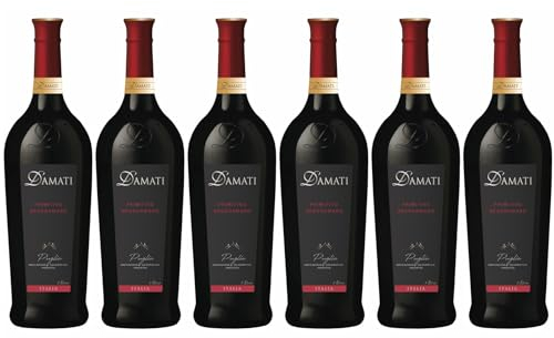 D'AMATI - Primitivo, Negroamaro - Vin Rouge - IGP Puglia - Origine : Pouilles, Italie (6 x 1l)