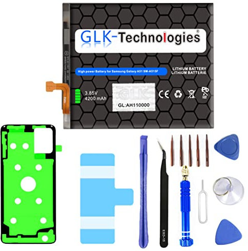 High Power Akku kompatibel mit Samsung Galaxy A51 (A515F) BA515ABY | GLK-Technologies Battery | accu | 4200mAh | inkl. Werkzeug Set Kit