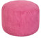 Loft 25 Runder Beanbag Fußhocker - Pouf 44x30cm mit EPS-Perlen Füllung - Innenbereich Wohnzimmer Cord Pouf hocker, Gaming Pouf für Erwachsene, sitzpouf, Leichter Pouf hocker (Rosa)
