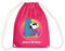 Spreadshirt Peanuts Snoopy Cool Surfen Strand Urlaub Turnbeutel, One size, Fuchsia