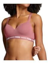 PUMA Damen Padded Short Top Sports Bra, Heartfelt, XS EU