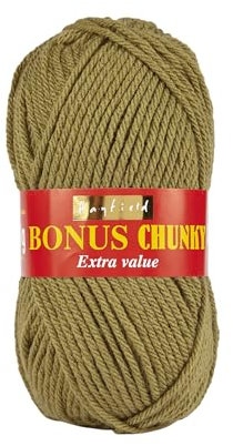 Sirdar Hayfield Bonus Chunky, Olive Green (634), 100g