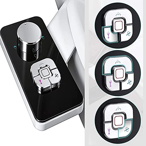Bidet Rehausse, Bidet Rehausse Kit Bidet Insert Rehausse Toilette non électrique Bidet Rehausse Toilette avec Double Buse Autonettoyante Bidet Nettoyage avant Arrière Trois Modes Nettoyage