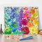 TISHIRON Kit de peinture par numéros pour adultes - Fleurs colorées - Pour adultes - Avec pinceaux - Artisanat pour la maison - 40 x 50 cm - Sans cadre